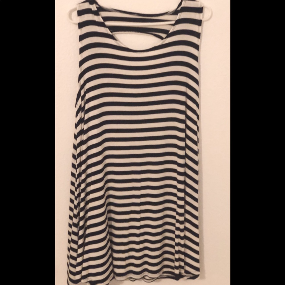 Navy Stripped Summer Dress